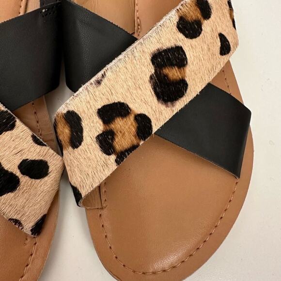 Asos Rule London Leopard Leather Sandals size US 5 / UK 3 - Picture 5 of 12